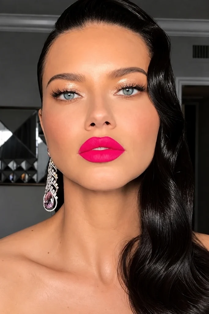 Bold Bright Pink Lip