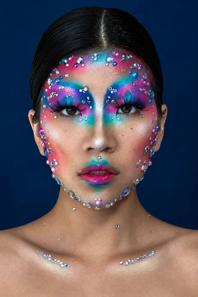 Celestial Gem Alien Makeup
