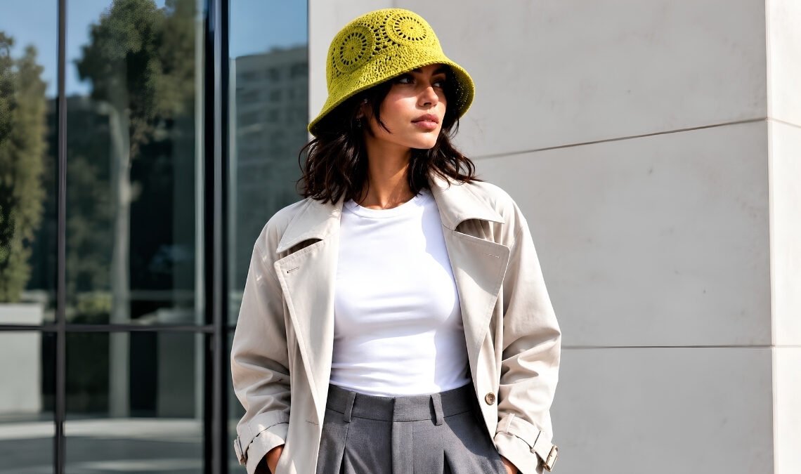 Crochet Curly Cue Hat Outfit Ideas for Women