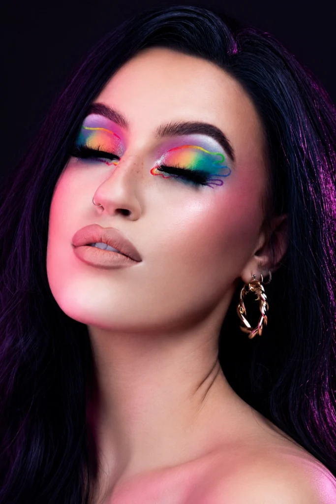 No Powder Over Neon Eyeshadow