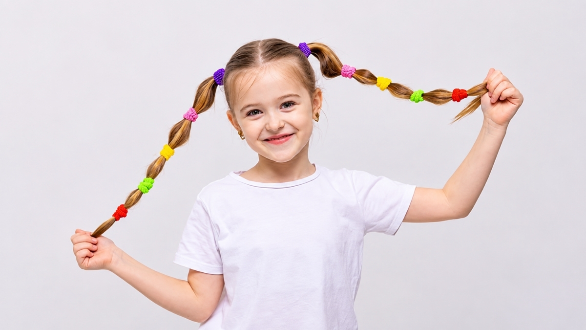 Rubberband Hairstyles for Kids