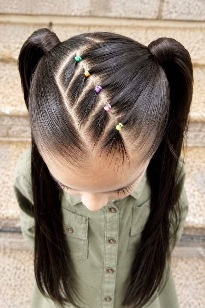 Side-swept rubberband sections