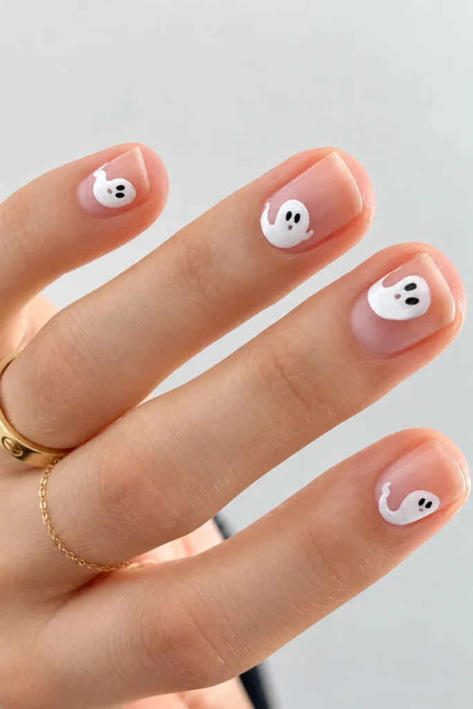 Short Micro-Ghost Nails
